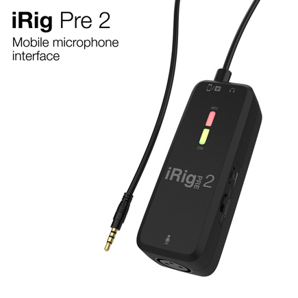 IK Multimedia iRig Pre 2 mobile microphone interface