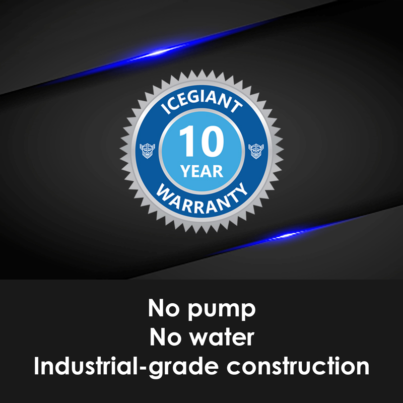 IceGiant ProSiphon Elite 10 year warranty. No pump. No water. Industrial grade construction