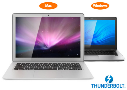 Windows and Mack laptops