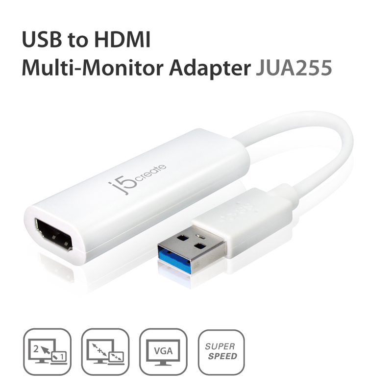 j5create USB to HDMI multi monitor adapter JUA255.