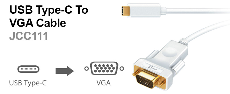 j5create JCC153 USB-C to 4K HDMI Cable - White