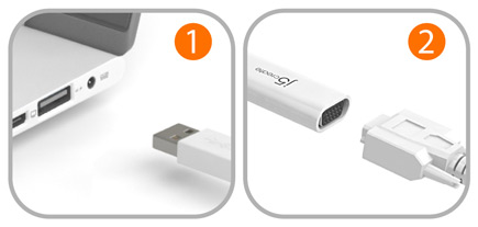 Close up of cable and connectorsimply plug and play.