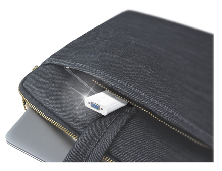 Adapture pictured in a small zippered pouch.