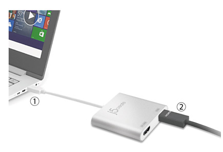 Close up of USB plug in