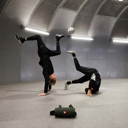 JBL Charge 4 speaker hanging out with friends
