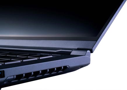 MainGear Element Gaming Laptop side vents