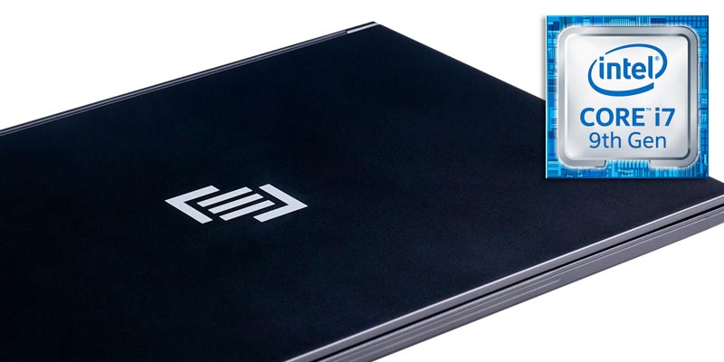 MainGear Element Laptop with Intel Core i7 9th Gen Processor badge