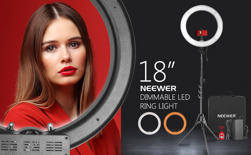 18 inch Neewer dimmable LED ring light