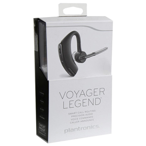 Plantronics Voyager Legend Single Ear Mobile/Wireless Bluetooth headset box shot.