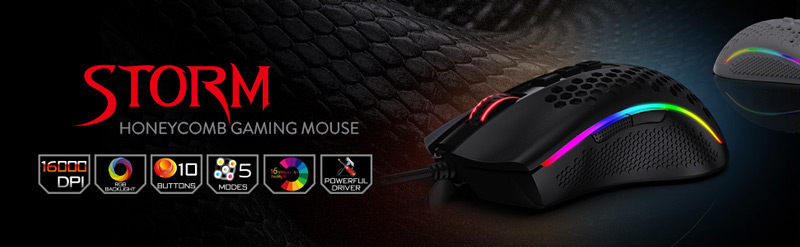 Redragon M808 RGB Storm Honeycomb Gaming Mouse