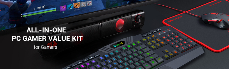 Redragon S101-4 All-in-one PC gamer value kit for gamers. 