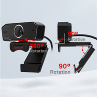 Closeup of Redragon GW800 Hitman 1080P Full HD Webcam mount angles 