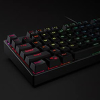 Redragon K582 keyboard lit in multi color
