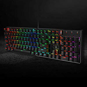 Upright lighted multi-color keyboard