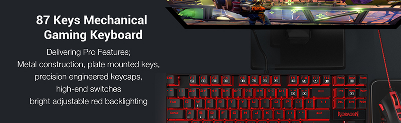 87 key mechanical gaming keyboard