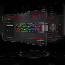 K589 Shrapnel Keyboard with multicolored lit keys