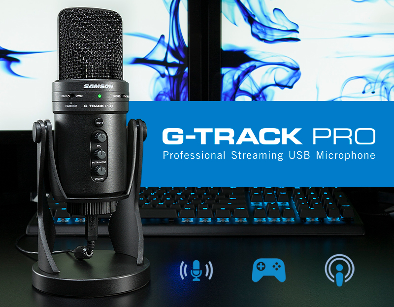 Samson Technologies G-Track Pro Professional Streaming USB Microphone
