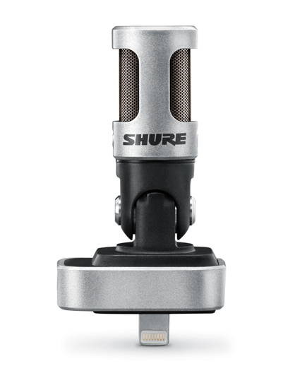 Shure MV88 Lightning Condenser Microphone.