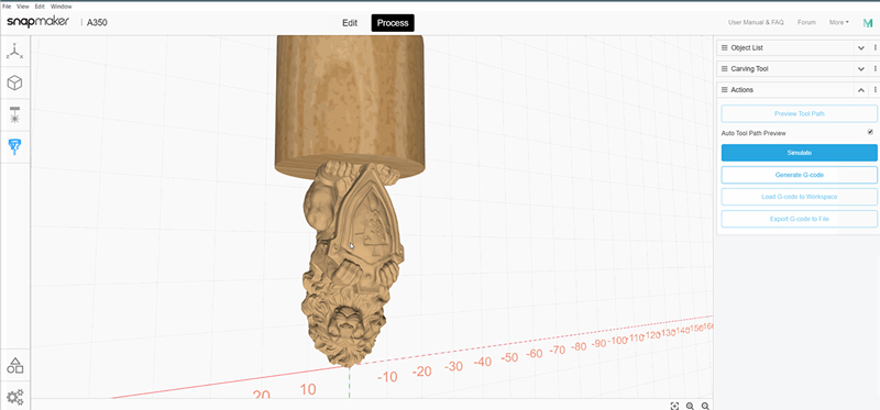 Project viewd in Snapmaker Luban software.