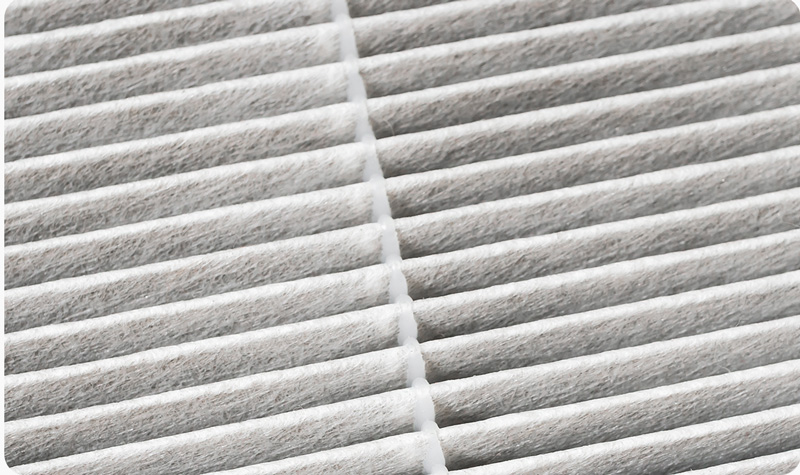 Closeup of Ultra-dense HEPA H13 Filter