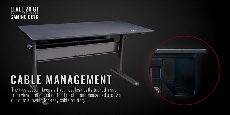 Thermaltake Gaming table cable management