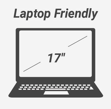 Laptop icon showing 17 inch screen