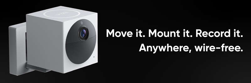 Wyze Cam Outdoor Security Camera. Move it. Mount it. Record it. Anywhere, wire-free.