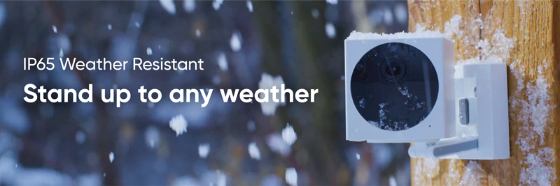 Wyze Cam Outdoor Security Camera. IP65 Weather Resistant. Stand up to any weather.