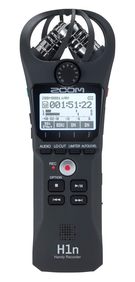 Close up of Zoom H1n Digital Handy Recorder display