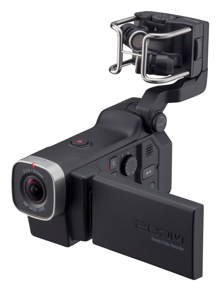 Front and side view of the Zoom Q8 Handy Video Recorder