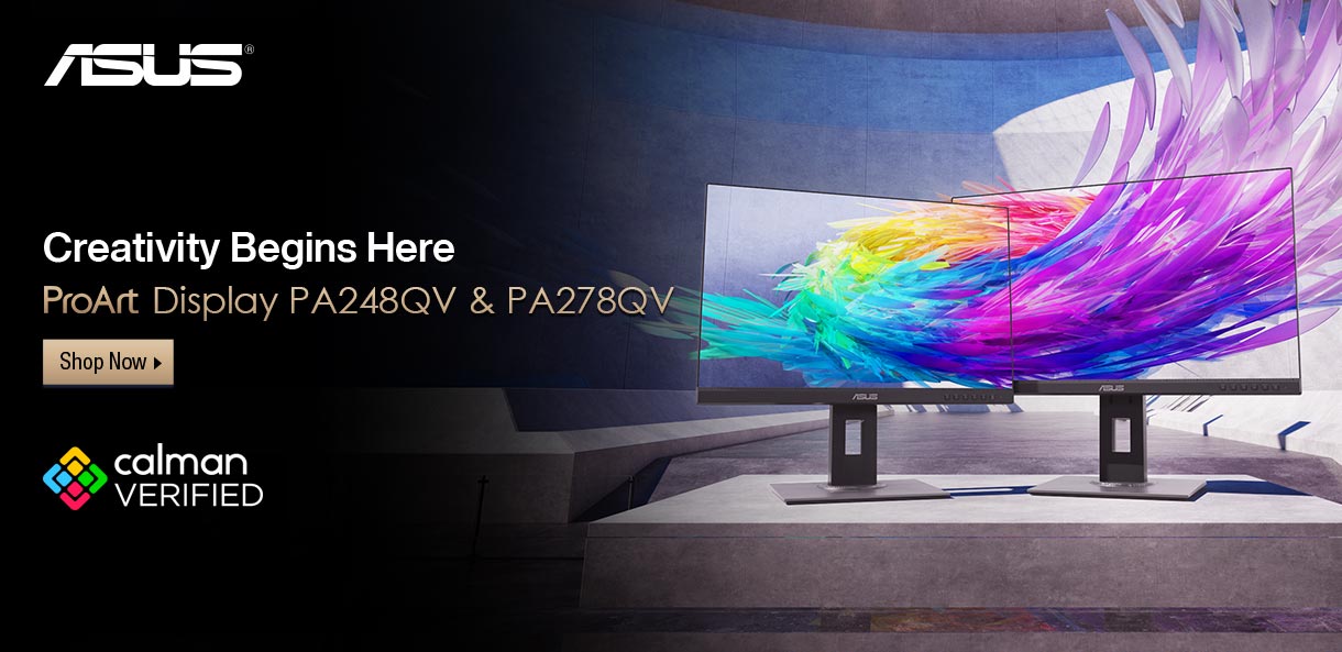 ASUS - Creativity begins here. ProArt Display PA248QV and PA278QV - Shop Now