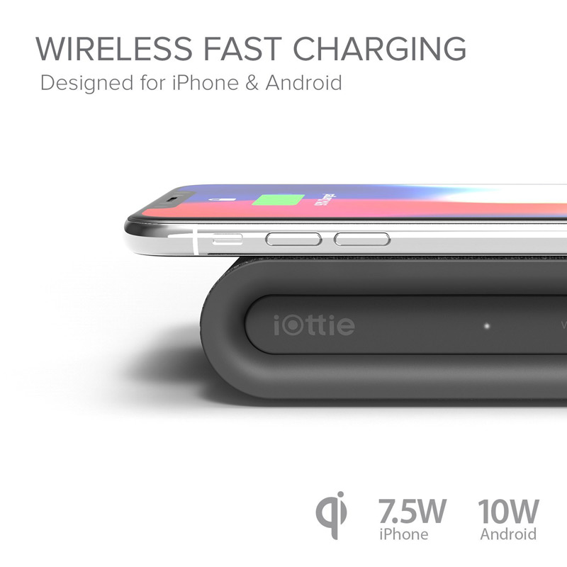 iOttie Wireless Fast Charging. Designed for iPhone 7.5W and Android 10W.