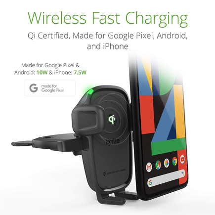 iOttie Wireless Car Charger. Qi Certified, Made for Google Pixel, Android, and iPhone.