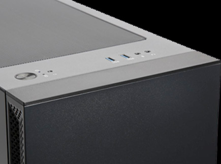 Closeup of the G507 Front and Top Panel Ports