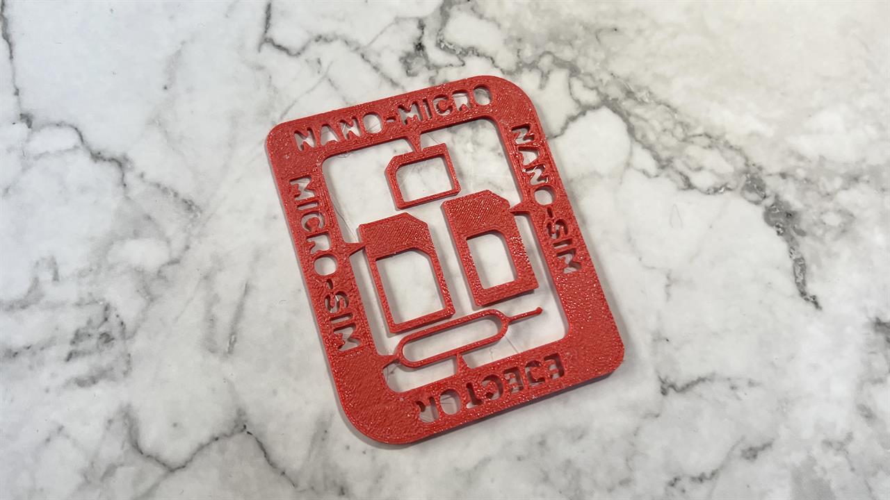 3D printed SIM card tools. 
