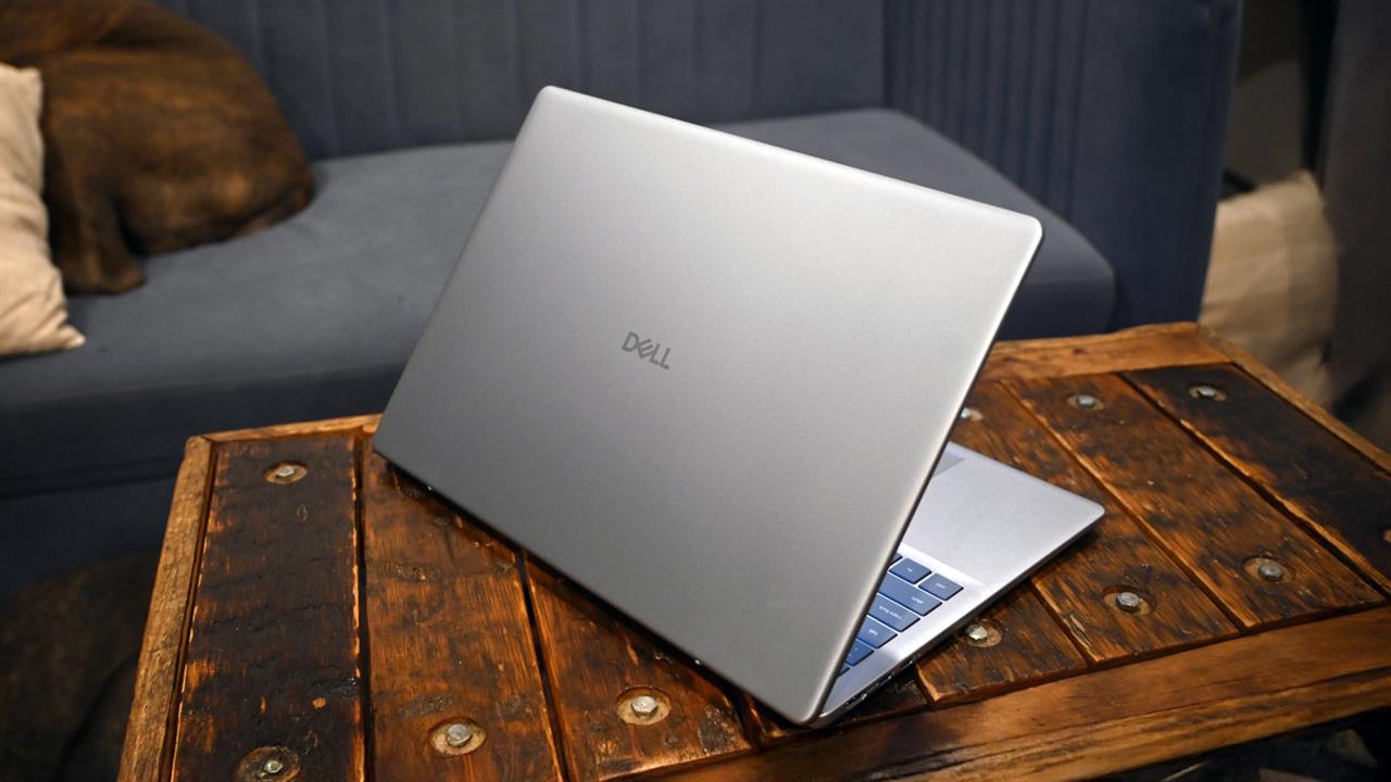 The back lid of the Dell 16 Plus. 