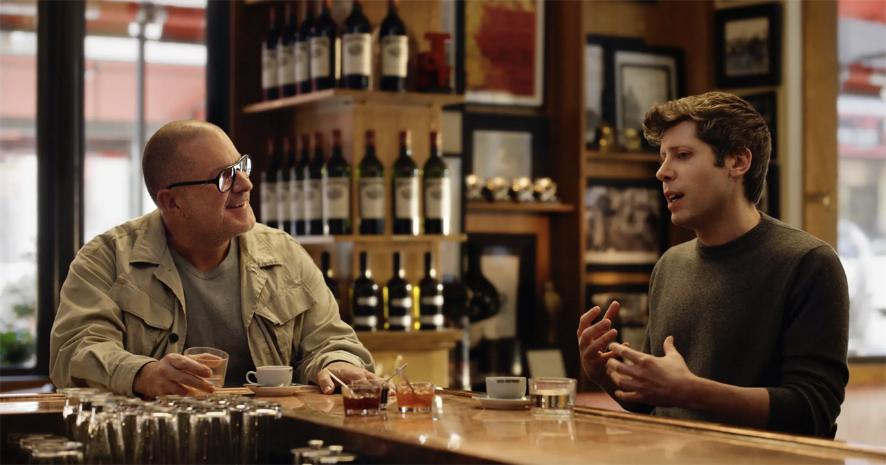 Jony Ive and Sam Altman.