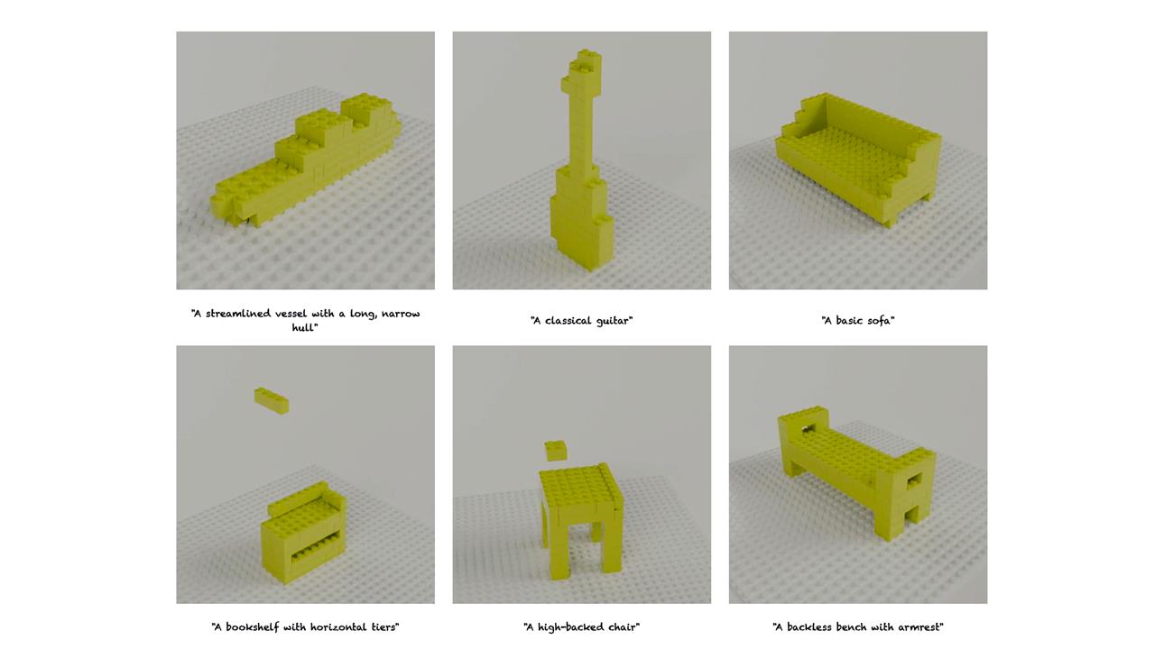 Examples of AI-designed brick projects