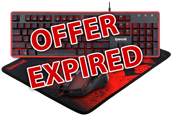 Redragon S107 Gaming Keyboard and Mouse Combo w / Mousepad - OFFER EXPIRED