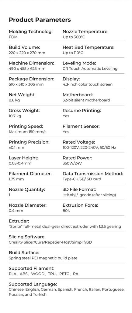 Creality Ender 3 S1 3D Printer; 4.3 Inch Color LCD Screen; 32-bit Silent  Motherboard; Magnet Build Surface Plate; Direct - Micro Center