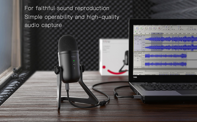 For faithful sound reproduction. Simple operability and high quality audio capture