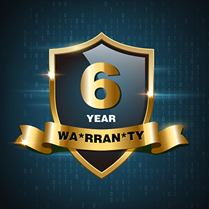 Six Year Warranty