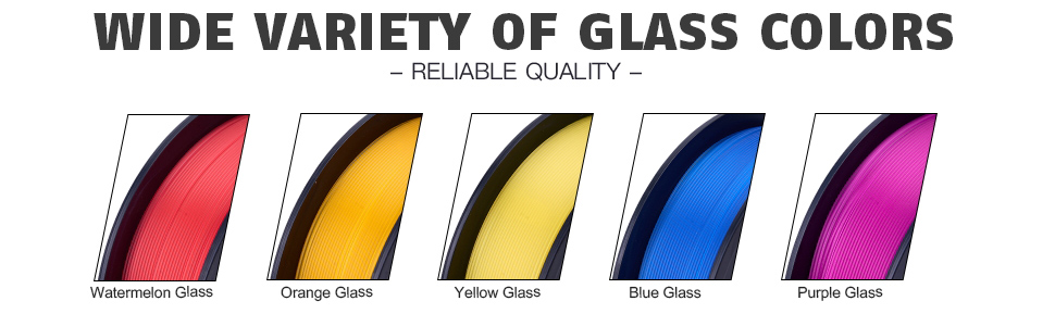 Wide Variety of Glass Colors.