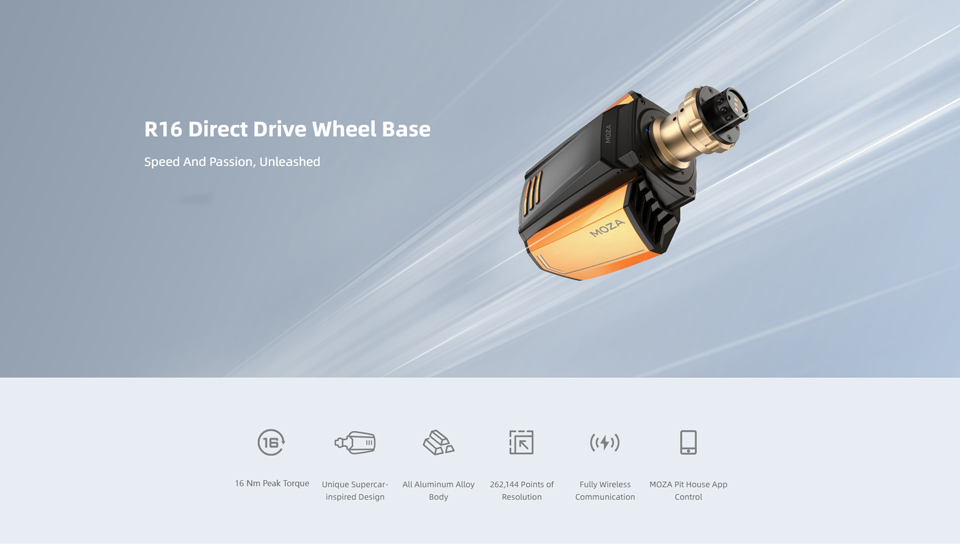R16 Direct Drive Wheel Base - Speed And Passion, Unleashed