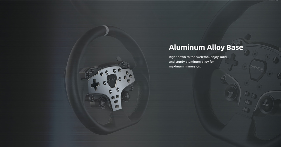 Aluminum Alloy Base - Right down to the skeleton, enjoy solid and sturdy aluminum alloy for maximum immersion