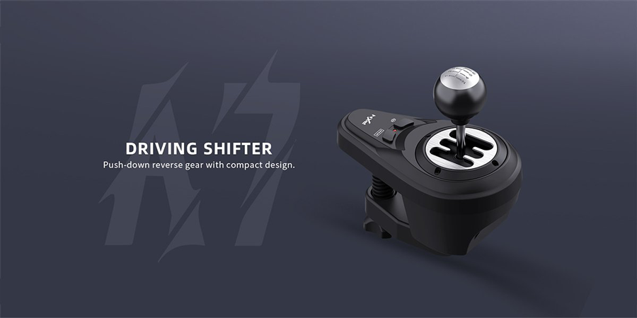 PXN A7 Gaming Gear Shifter 6 +1 Shift Lever with Handbrake Button and Shift  Button for High & Low Gear for PS3 / PS4 / XBOX ONE/Xbox Series X/S/PC
