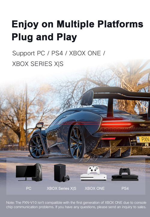 PXN V10 Lenkrad PC mit Pedalen und Schaltung, Force Feedback 270/900°  Gaming Lenkrad mit Paddle Shifters, Lenkrad für Xbox One, Xbox Series X/S,  PC