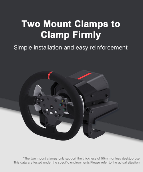Two Mount Clamps to Clamp Firmly. Simple installation and easy reinforcement