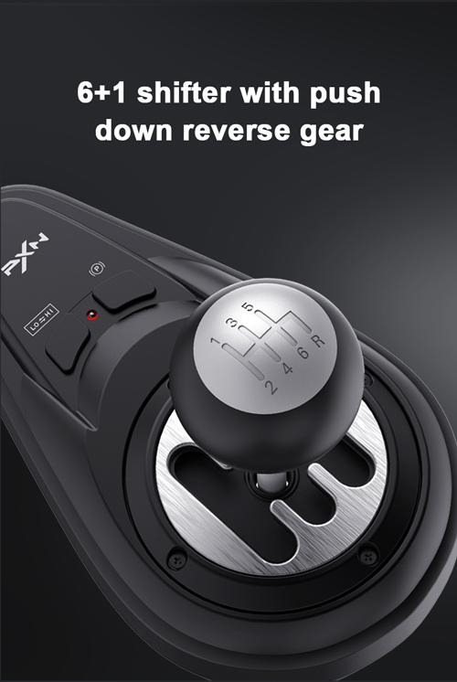 6 plus 1 shifter with push down reverse gear