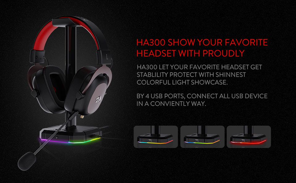 HA300Show Your Favorite Headset Proudly
